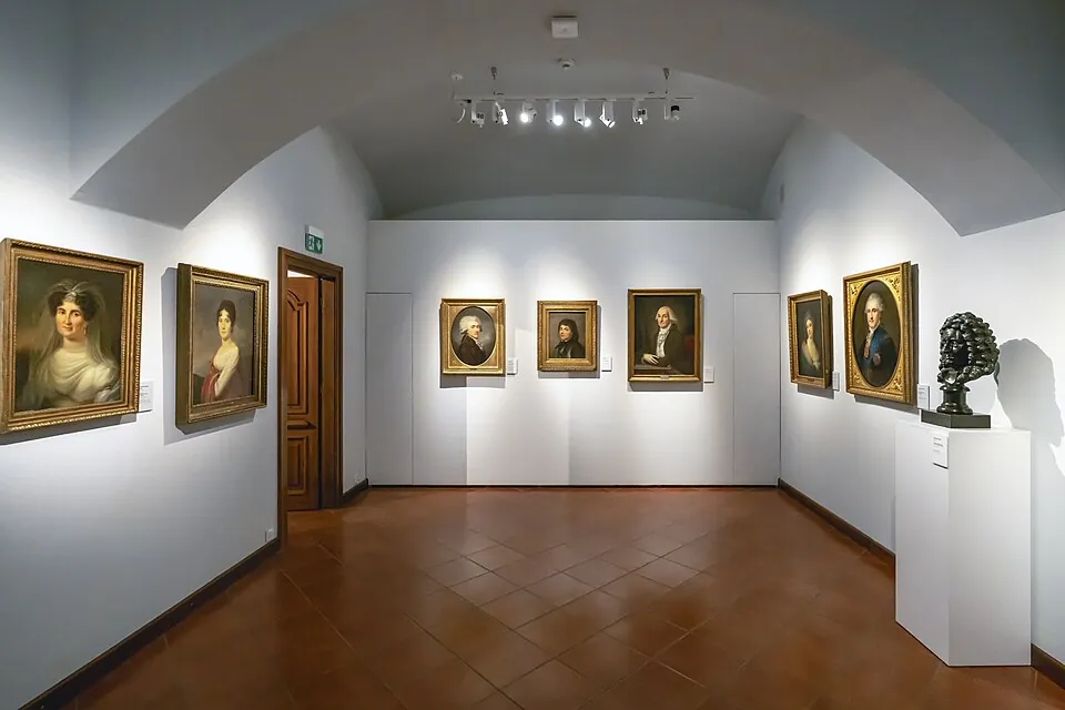 Kielce, interior of the former Palace of the Kraków Bishops, National Museum in Kielce, Gallery of Polish Painting and European Decorative A